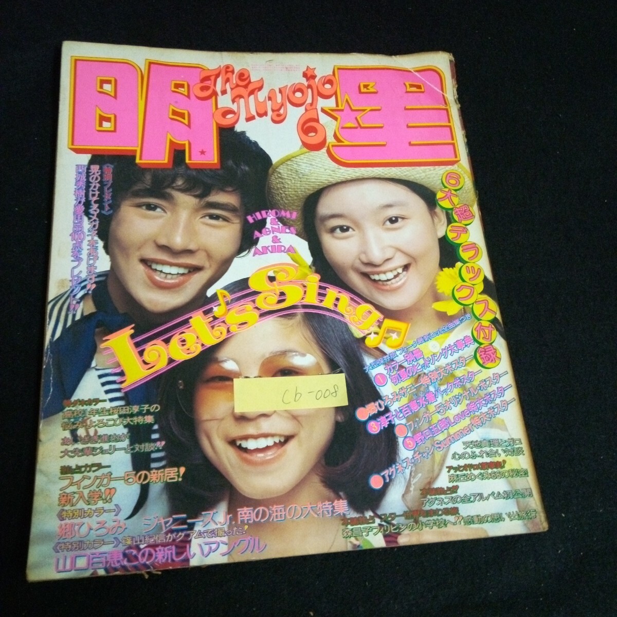 Gc-125/YOUNGSONG ヤンソン 明星8月号付録1988年 巻末スペシャル Gc-125/YOUNGSONG ヤンソン 明星8月号付録1988年 巻末スペシャル