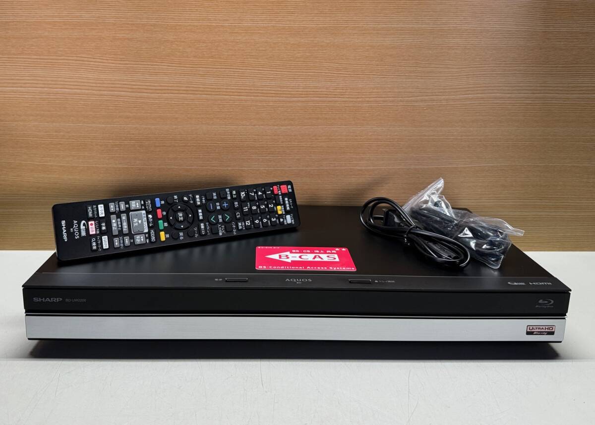 SHARP ブルーレイレコーダー BD-UT2200 ジャンク 本体 安心!整備美品 】 上位機 SHARP ULTRA HD 【 BD-UW2200 】 大