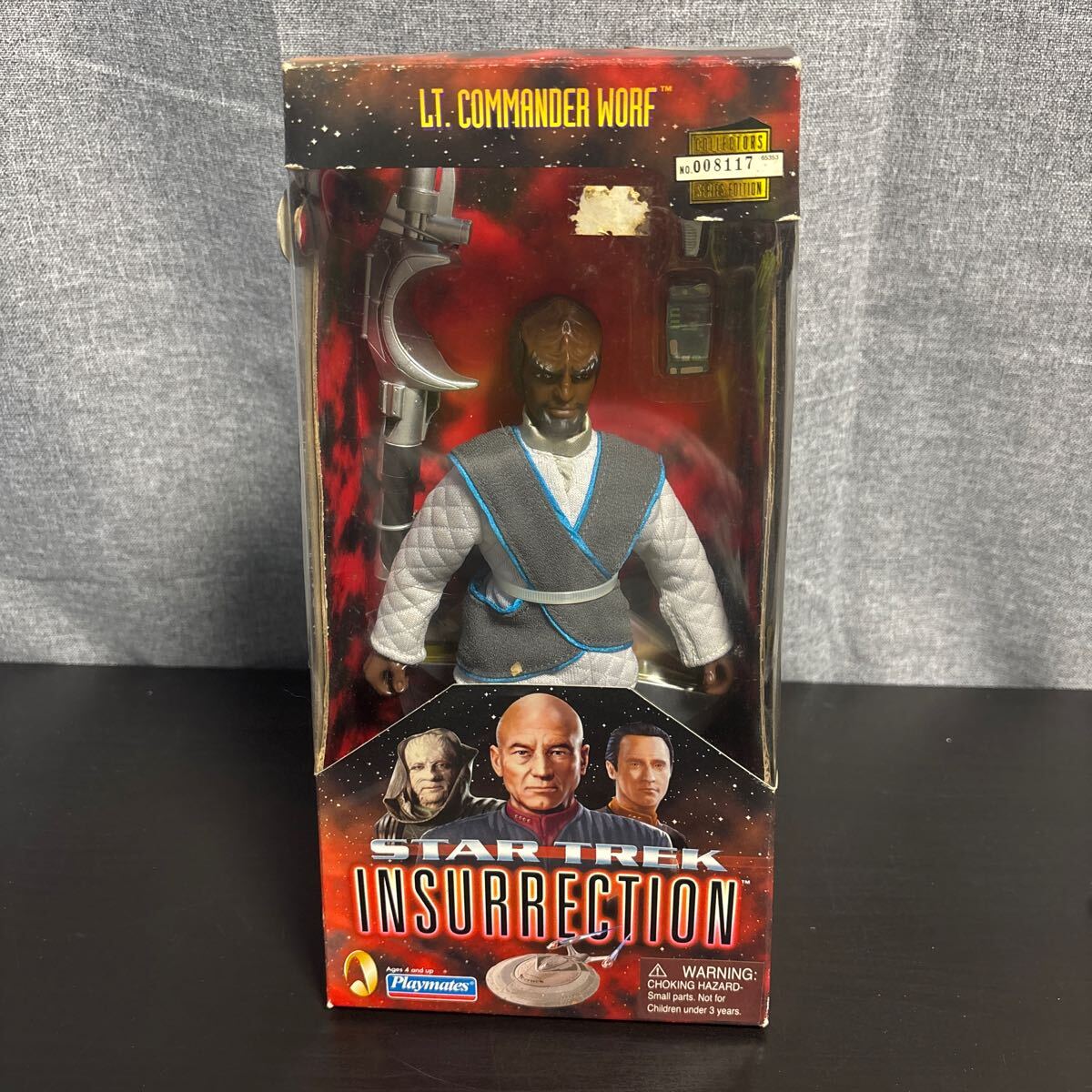 ico【未開封】プレイメイツ STAR TREK INSURRECTION スタートレック LT.COMMANDER WORF フィギュア