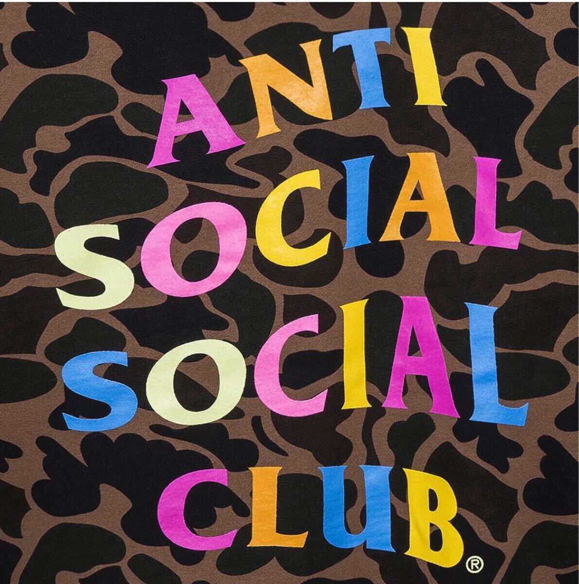 未開封　ANTI SOCIAL カモ 迷彩 レインボー　アンチソーシャルassc 未開封 ANTI SOCIAL カモ 迷彩 レインボー アンチソーシャルassc