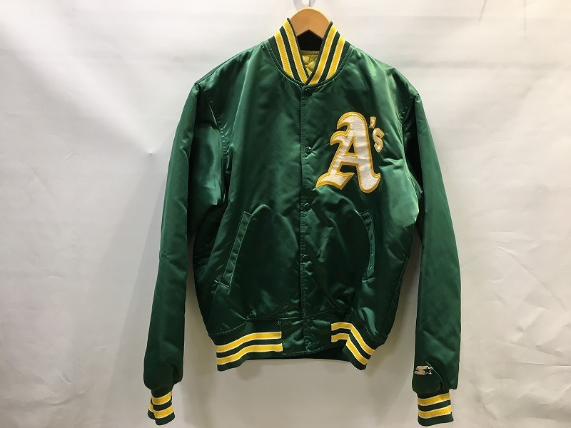 スターター starter 【並品】90s オークランドアスレチックス スタジャン