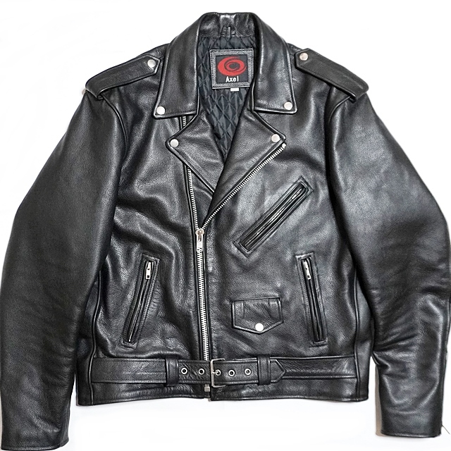 即決 Axel メンズXXXL レザーライダースジャケット アクセル 本 即決 Axel メンズXXXL レザーライダースジャケット アクセル 本