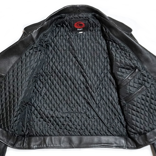 即決 Axel メンズXXXL レザーライダースジャケット アクセル 本 即決 Axel メンズXXXL レザーライダースジャケット アクセル 本