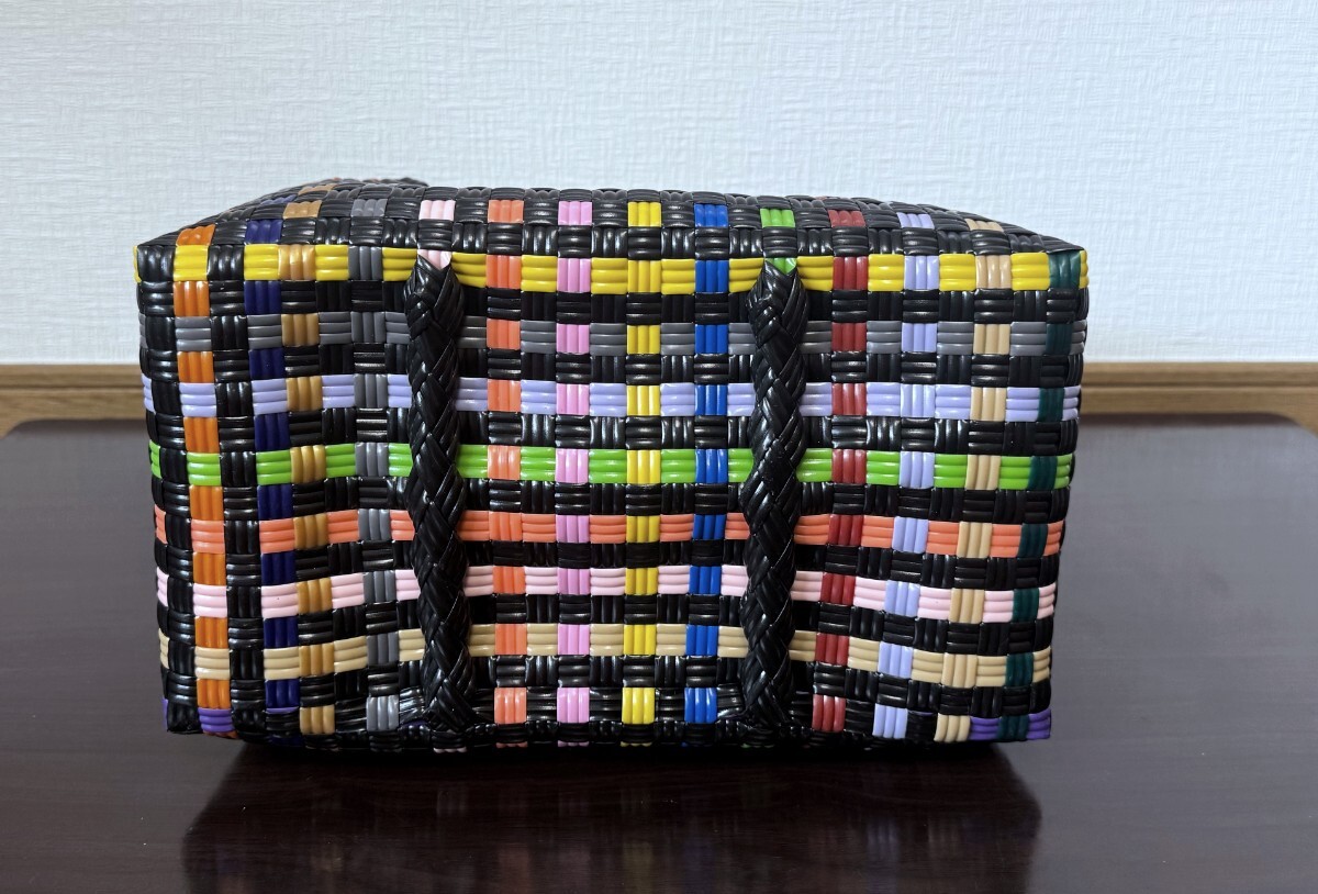 プラカゴ メルカド ハンドメイド トートバッグ かごバッグ MSサイズ レインボー