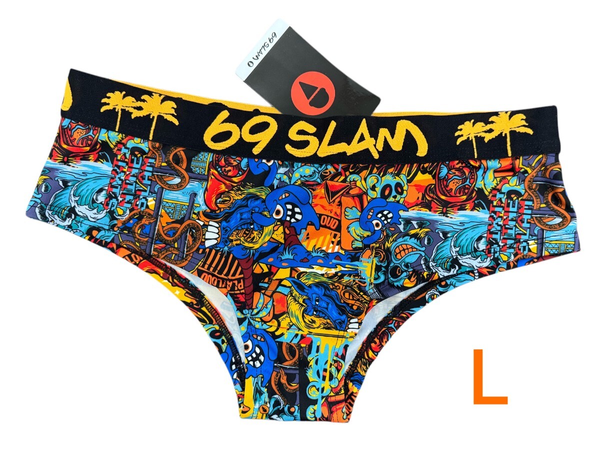 69slam ロックスラム レディース ショーツ インナーパンツ Lサイズ 下着 ボクサー_画像1