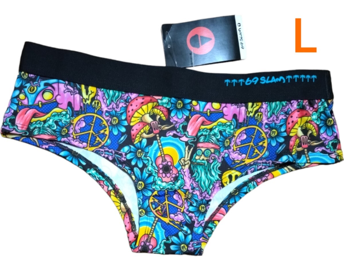 69slam ロックスラム レディース ショーツ インナーパンツ Lサイズ 下着 ボクサー_画像1