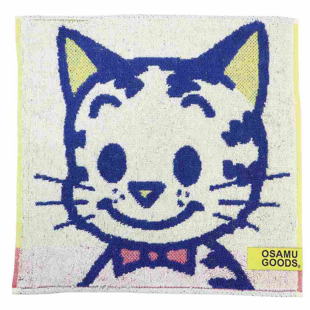 オサムグッズ オーガニックコットンミニタオル ジャガードハンカチタオル カラフル キャット Osamu Goods 丸眞 プレゼン_画像1