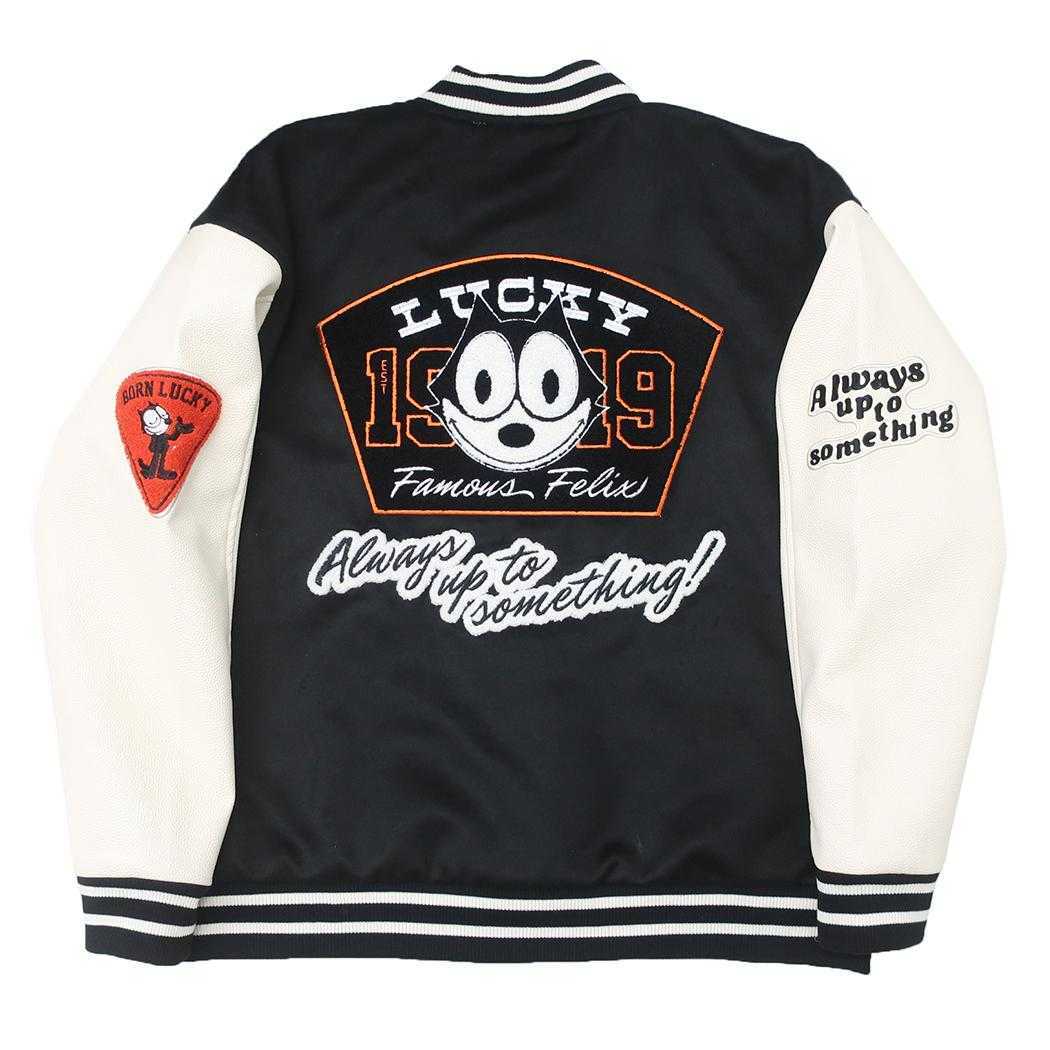 フィリックス アウター メンズ スタジャン ラッキーキャット 3L 丸眞 プレゼント スカジャン キャラクター グッズ_画像1