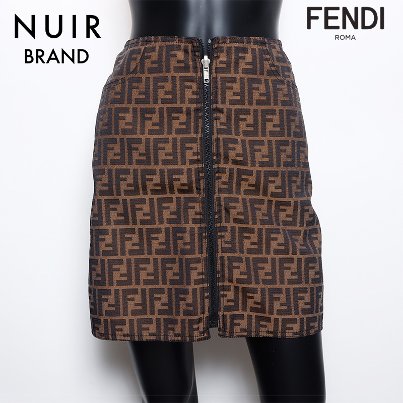 FENDI フェンディズッカ柄ジップスカート