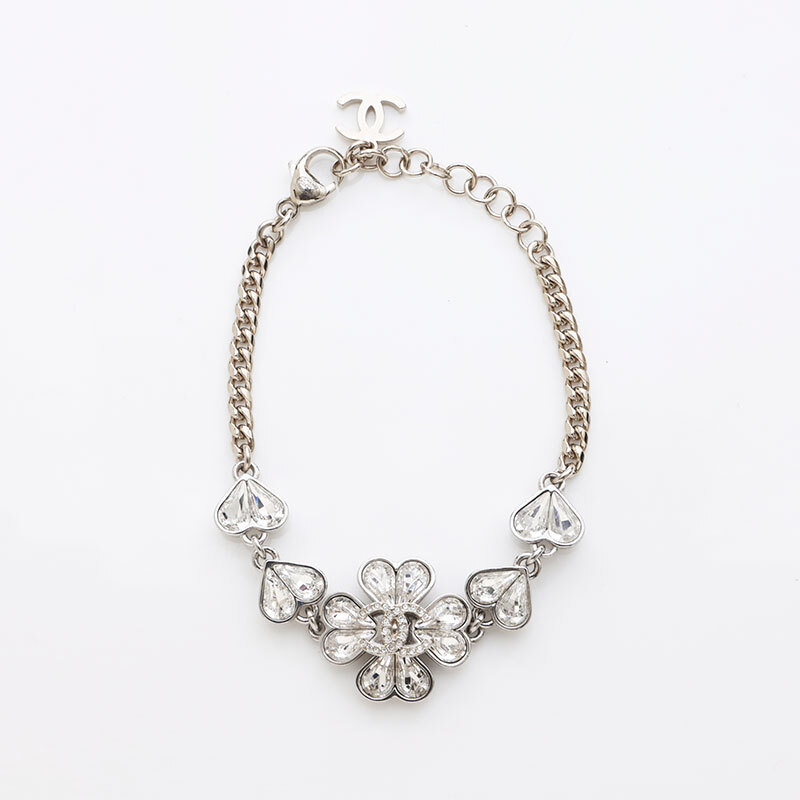 ≪23B★≫CHANEL ブレスレット ハート シャネル CHANEL ブレスレット 23S ラインストーン 2023ss