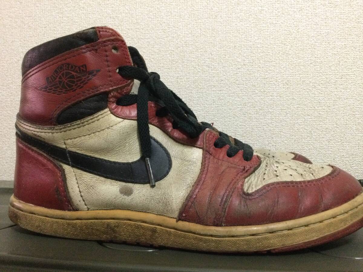 85年製 韓国生産 NIKE AIR JORDAN1 CHICAGO OG オリジナル 80s 85年製 韓国生産 NIKE AIR JORDAN1 CHICAGO OG オリジナル 80s