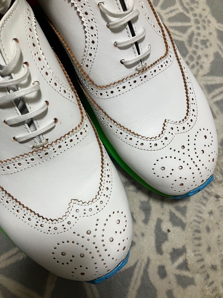 19ss コムデギャルソンオムプリュス　ウィングチップ　スニーカー　25センチ_画像6