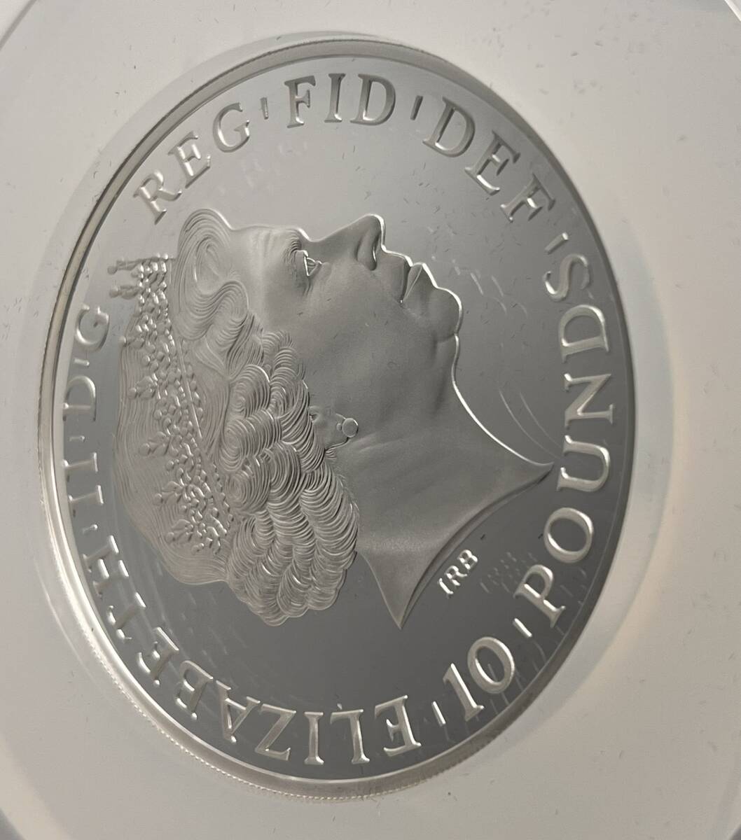 最高鑑定 大型銀貨】 2014年 イギリス ブリタニア 10ポンド 5 最高鑑定 大型銀貨】 2014年 イギリス ブリタニア 10ポンド 5