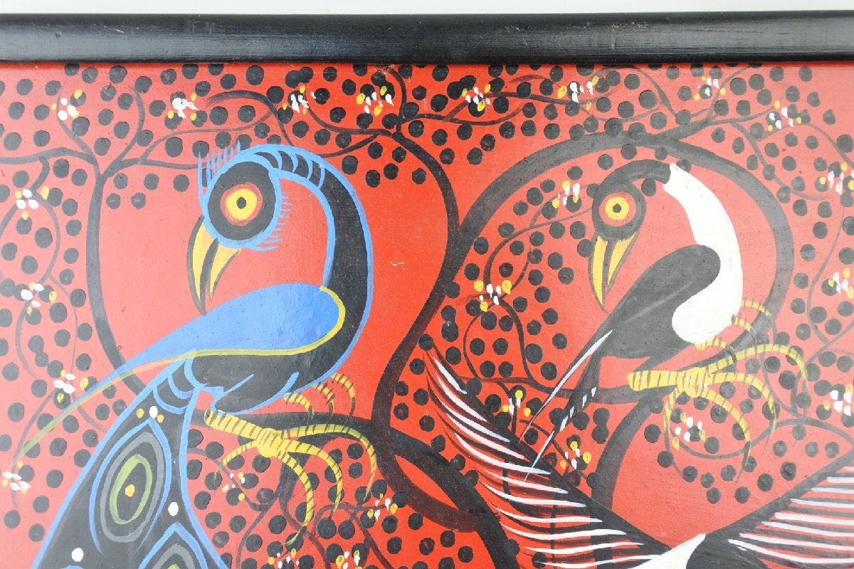 ティンガティンガアート（タンザニア製） ティンガティンガ・アート 1490「ビッグ5～レインボージャングル