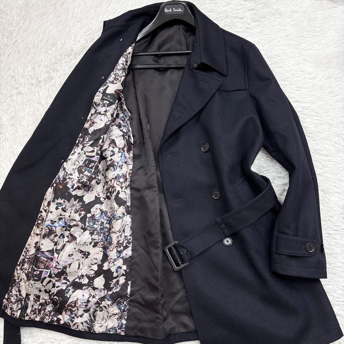 PS.Paul Smith ダブル チェスターコート 猫 カシミア ツートン PS.Paul Smith ダブル チェスターコート 猫 カシミア ツートン