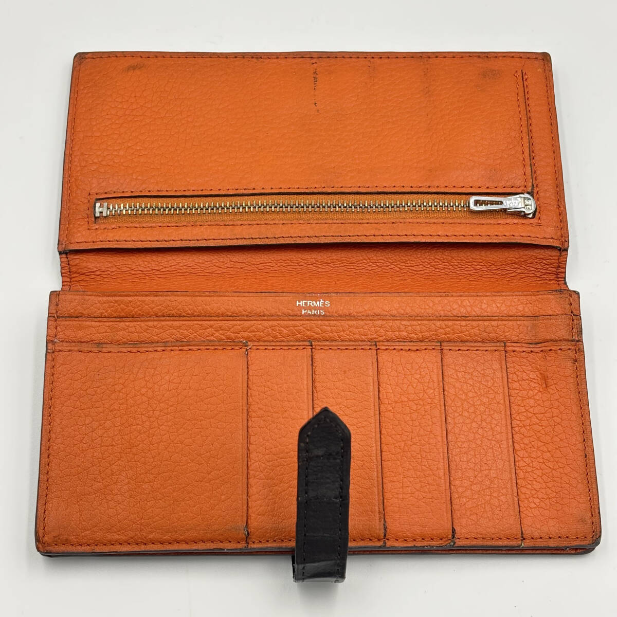 1スタ◇美品◇HERMES エルメス ベアン シェーブル レザー □R 1スタ◇美品◇HERMES エルメス ベアン シェーブル レザー □R