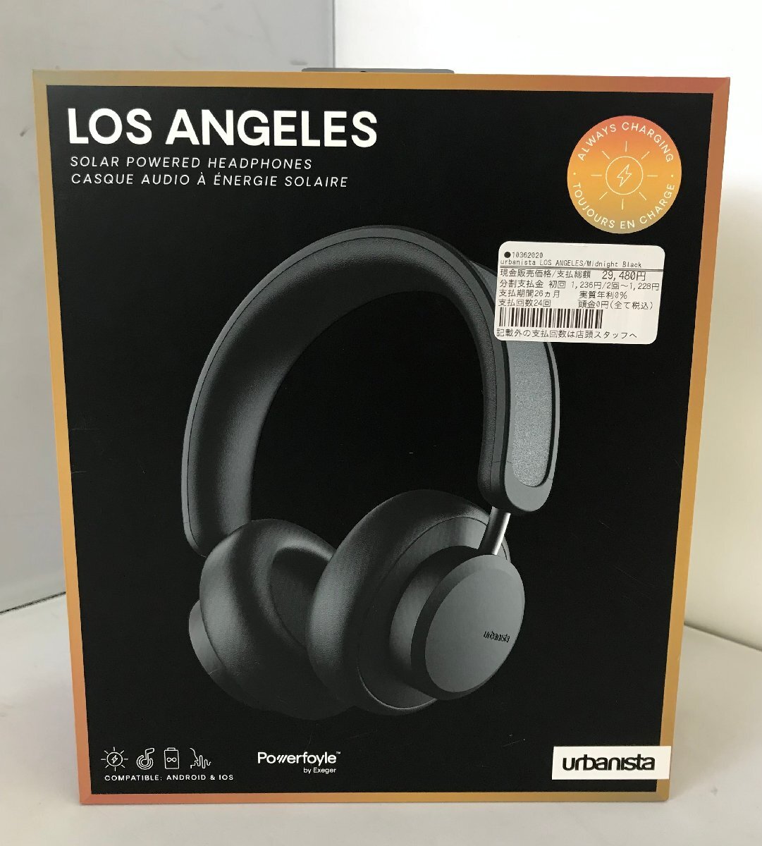 未開封】urbanista LOS ANGELES ワイヤレスヘッドホン Midnight 未開封】urbanista LOS ANGELES ワイヤレスヘッドホン Midnight