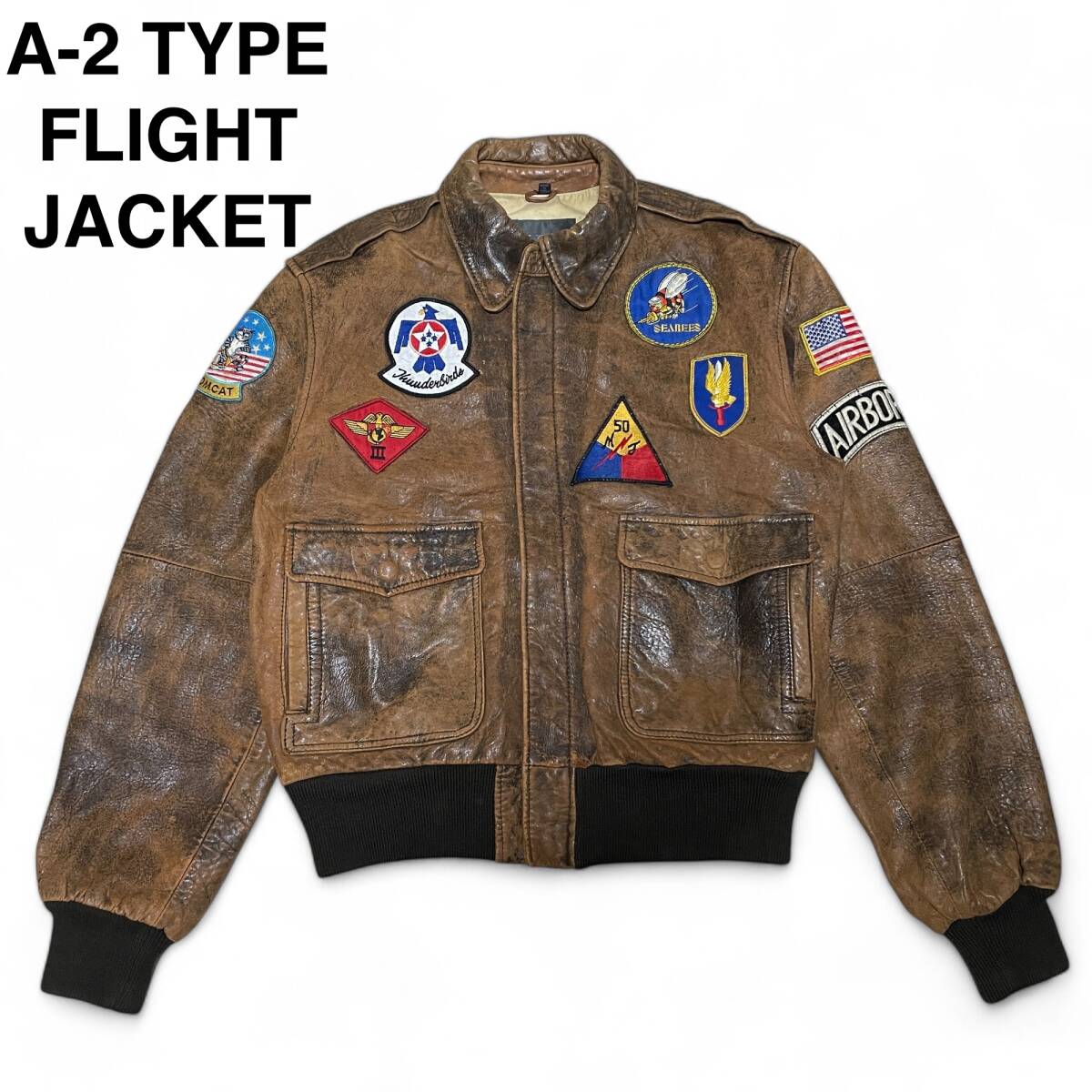 A-2型 フライトジャケット レザージャケット ミリタリー A-2型 フライトジャケット レザージャケット ミリタリー