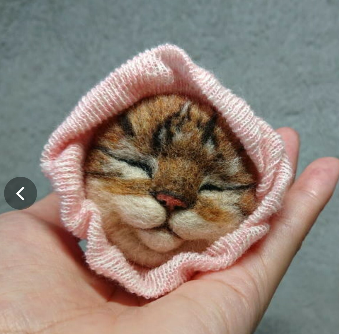 猫8◎キジトラ 子猫 靴下 羊毛フェルト ネコ 猫好き 置物 猫雑貨 飾り ハンドメイド