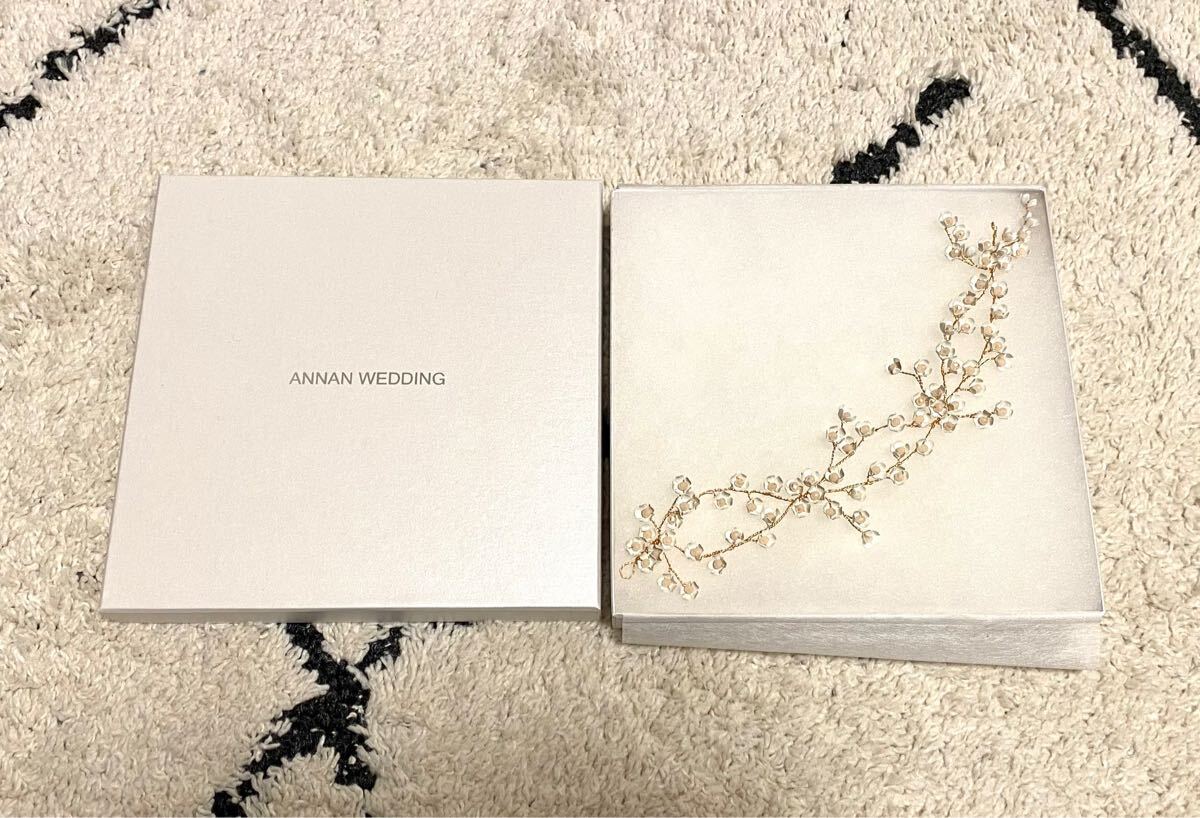 ゼクシィ 掲載 ANNAN WEDDING ウエディング ヘッドドレス MA06 ナチュラル 花モチーフ アクセサリー