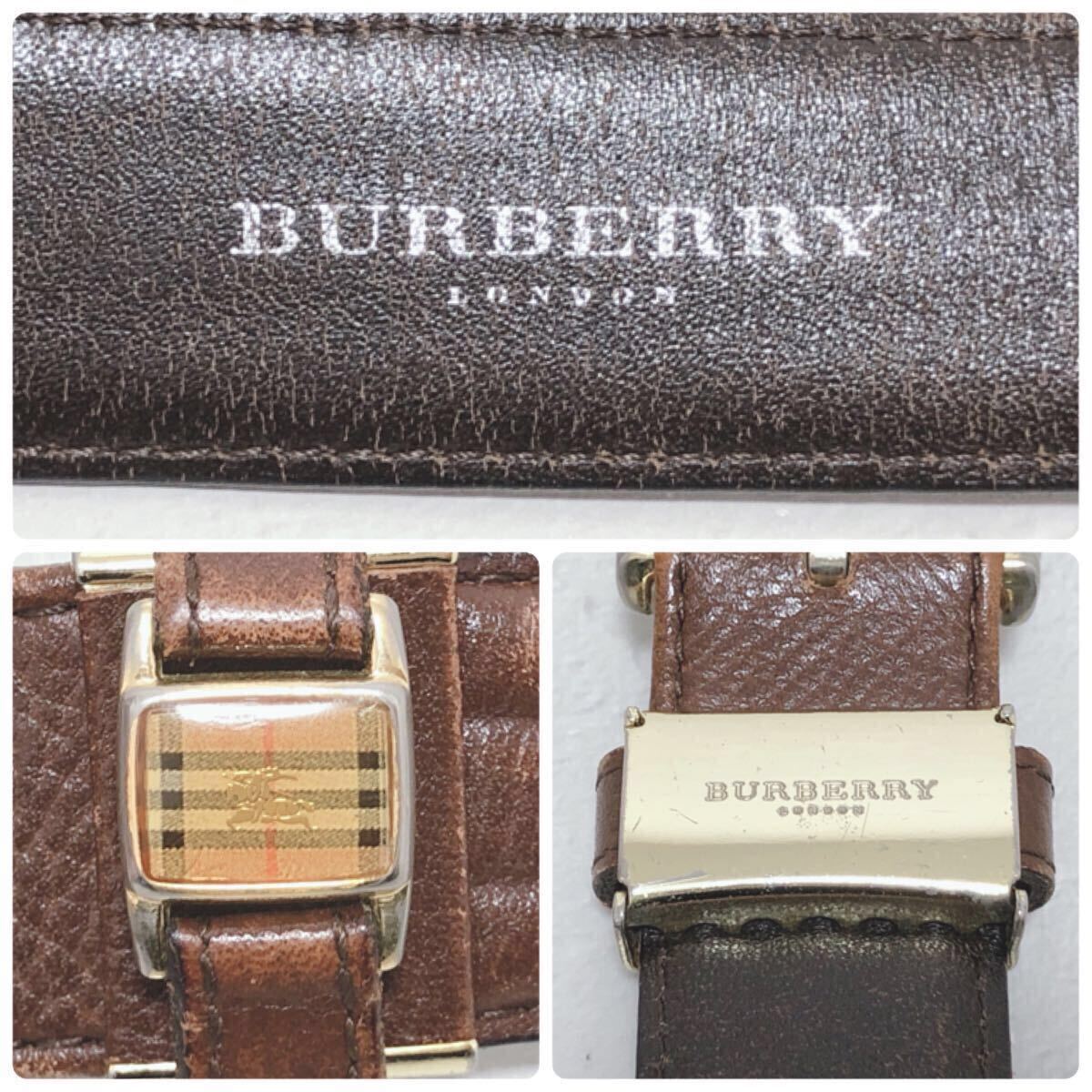 BURBERRY バーバリー ベルト レザーベルト ブラウン 茶色 レザー BURBERRY バーバリー ベルト レザーベルト ブラウン 茶色 レザー