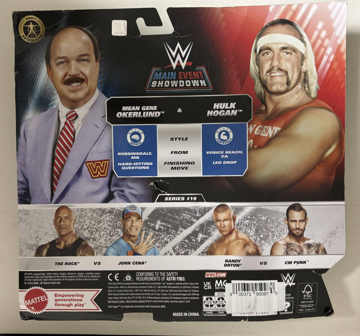 WWE Mattel Elite Basic Main Event Showdown Hulk Hogan Mean Gene Okerlund ハルク・ホーガン　-プロレスフィギュア 新品未開封
