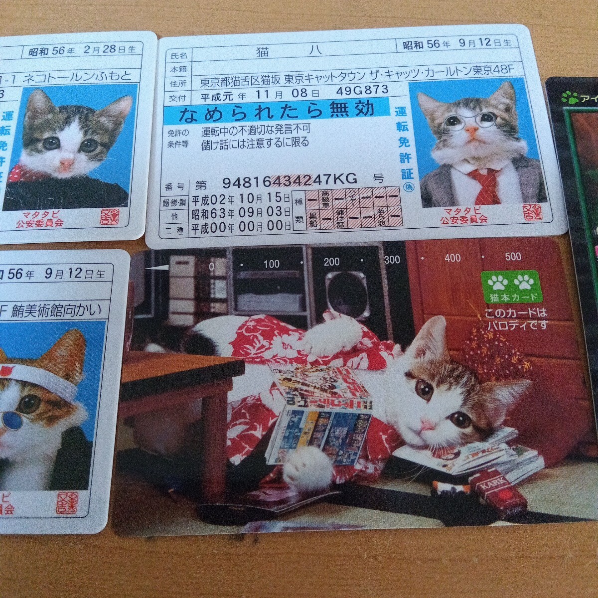 格安人気 昭和レトロ なめんなよ なめ猫 三毛猫カードコレクション 不良 ゲームセンター・ゲームカード