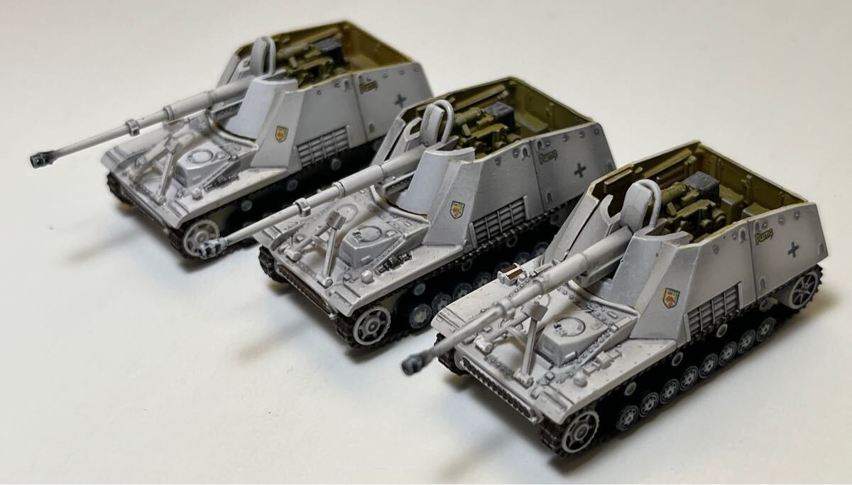 1/144 CAN.DO DOYUSHA 童友社 マイクロアーマー 第14弾 ドイツ ナスホルン 自走砲 第519重戦車駆逐大隊 ×3