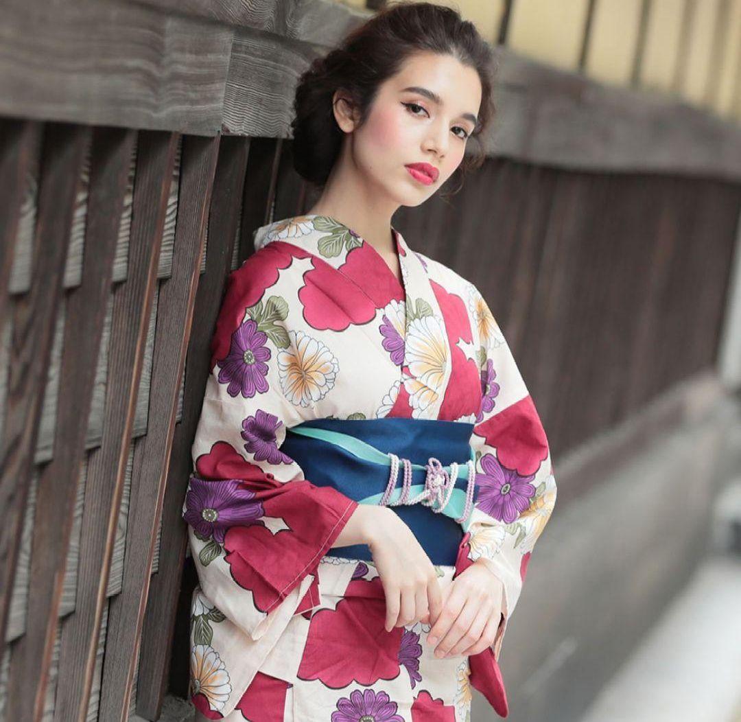【高級純日本染め】高級変わり織り◆古典紅菊と江戸花尽くし浴衣◆着物着用可能◇新品未使用品