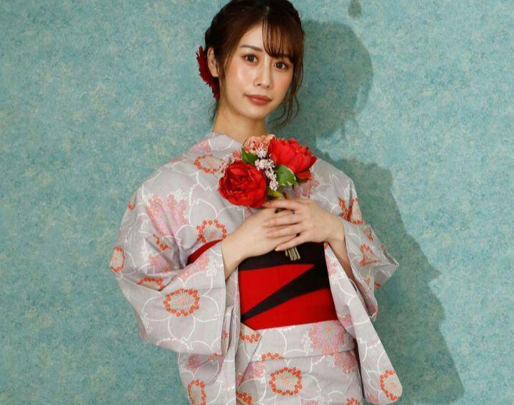 【高級(jí)変わり織】薄灰桜の江戸古典浴衣◆桜柄 新品　未使用　呉服店購(gòu)入