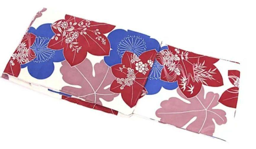 Mサイズ◆ヒロミチナカノの洗える着物◆特殊化繊ポリエステル◆涼やか花柄きもの◆新品未使用◆Ｍサイズ　浴衣　ナカノヒロミチ