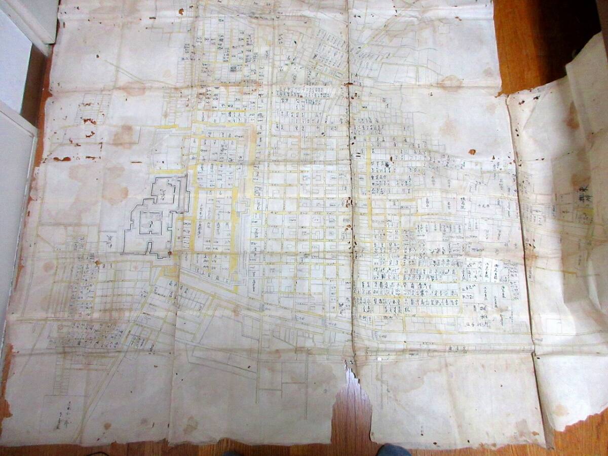 33660円 ☆F64江戸期古地図「名古屋城下町絵図」1点/古書古文書 33660円 ☆F64江戸期古地図「名古屋城下町絵図」1点/古書古文書