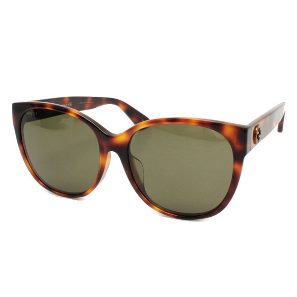 GUCCI グッチ サングラス　GG0097SA 002 ブラウンハバナ べっ甲 BEE 11206