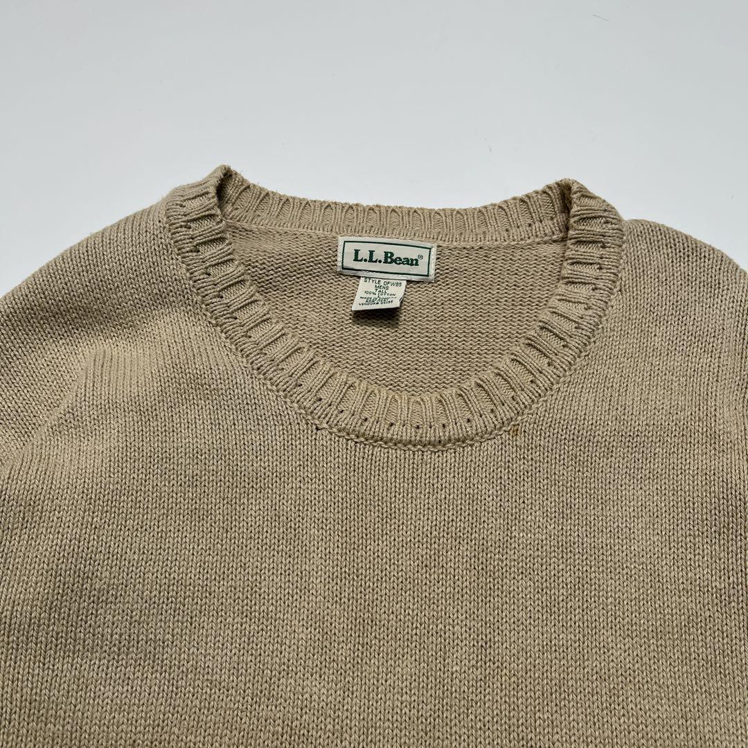 80's LLBean エルエルビーン カナダ製 コットンニット セーター 80's LLBean エルエルビーン カナダ製 コットンニット セーター