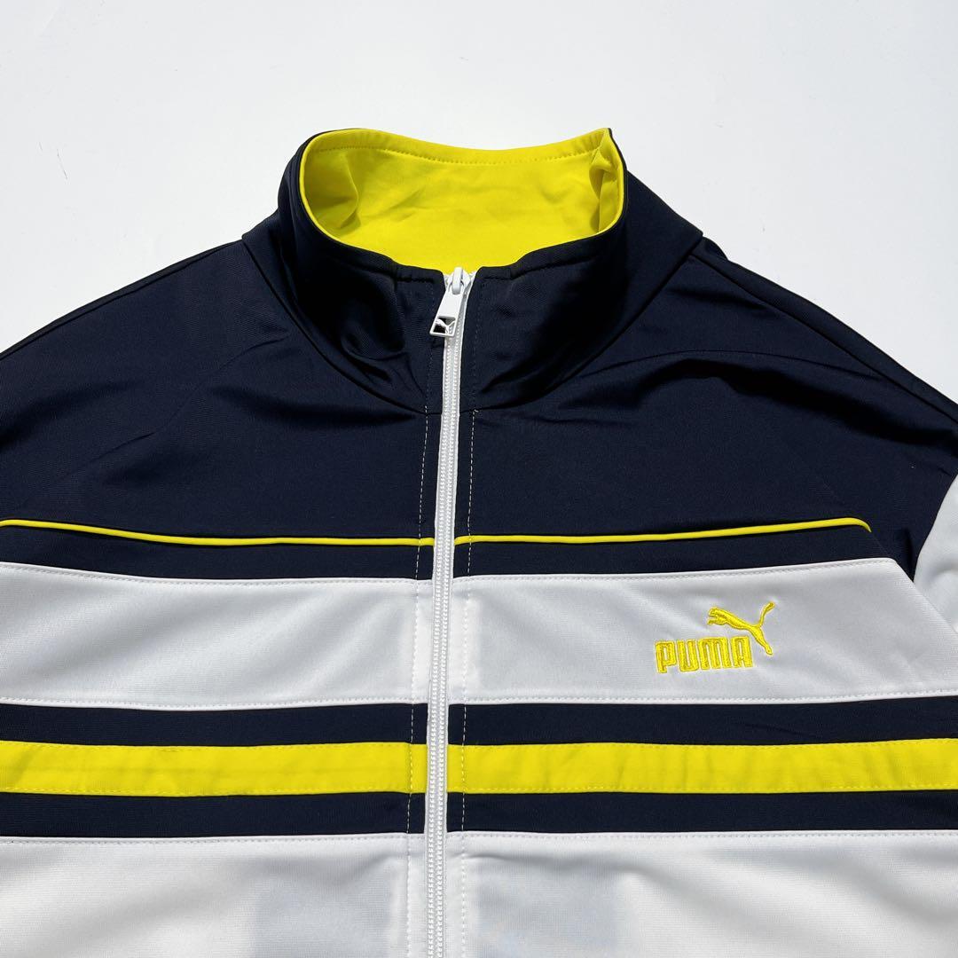 PUMA プーマ トラックジャケット ジャージ XL 白紺 ワンポイント PUMA プーマ トラックジャケット ジャージ XL 白紺 ワンポイント