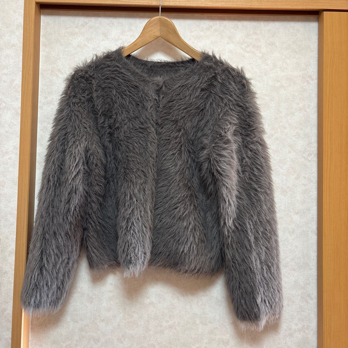 美品 PLST プラステ フェザーヤーン2WAYクルーネック 美品 PLST プラステ フェザーヤーン2WAYクルーネック