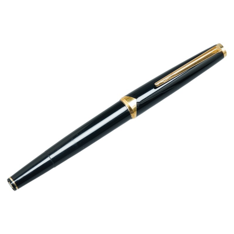 モンブラン No.121 万年筆 ブラック ゴールド K18YG イエローゴールド プラスチック メンズ MONTBLANC
