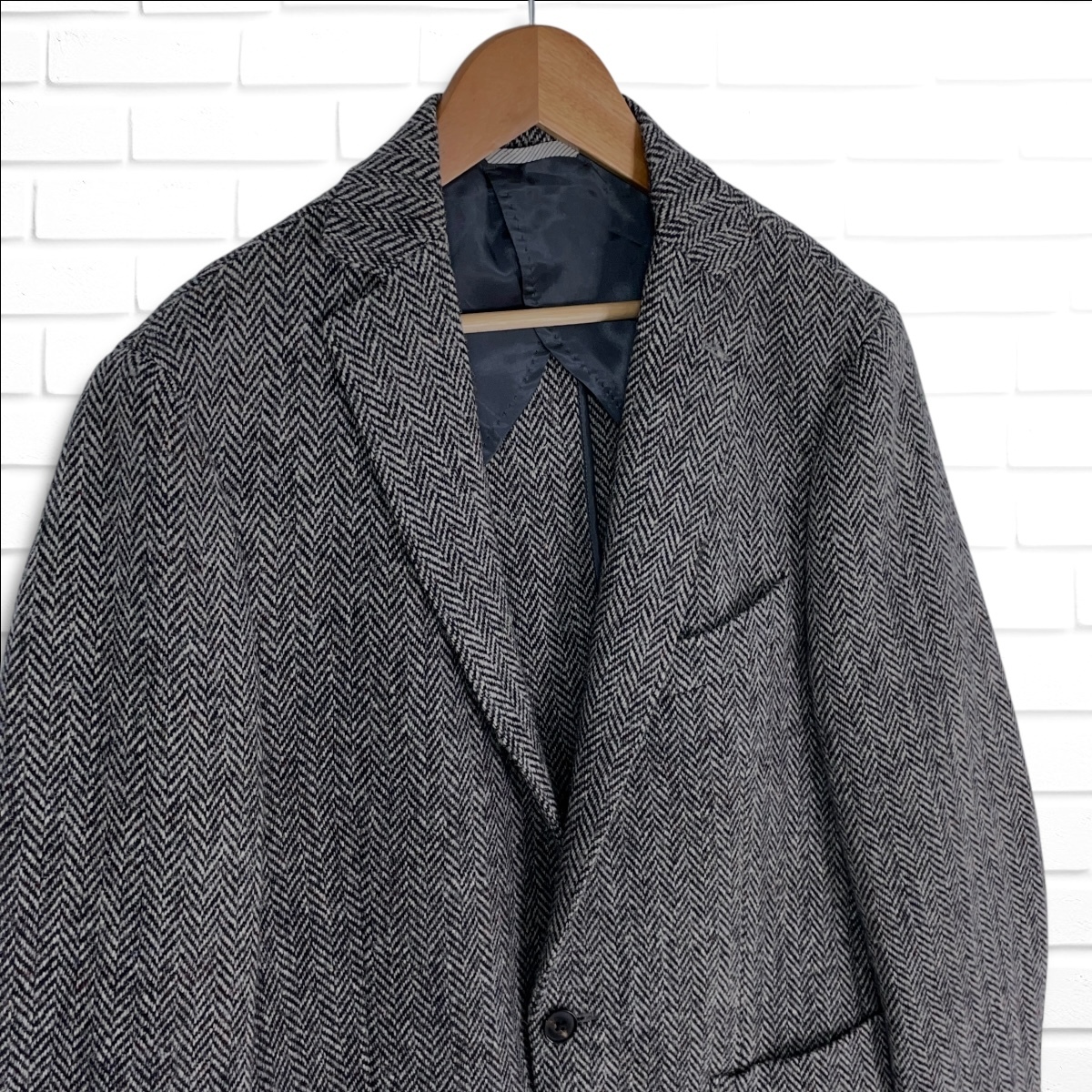 美品 ハリスツイード GARMENT W D × Harris Tweed ヘリンボーン 美品 ハリスツイード GARMENT W D × Harris Tweed ヘリンボーン