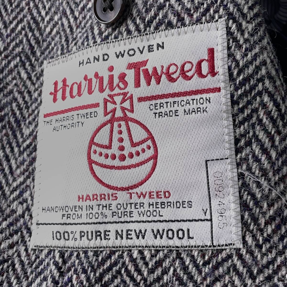 美品 ハリスツイード GARMENT W D × Harris Tweed ヘリンボーン 美品 ハリスツイード GARMENT W D × Harris Tweed ヘリンボーン