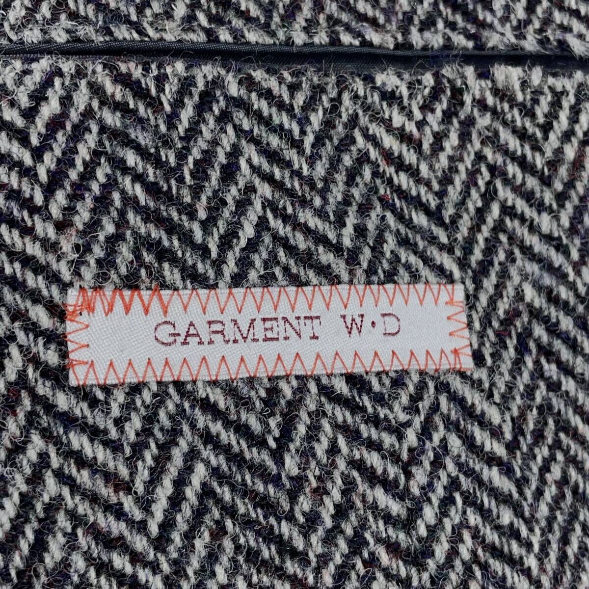 美品 ハリスツイード GARMENT W D × Harris Tweed ヘリンボーン 美品 ハリスツイード GARMENT W D × Harris Tweed ヘリンボーン