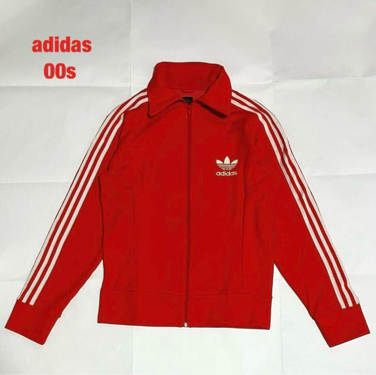 美品】adidas アディダス トラックジャケット 3本ライン ラバー 美品】adidas アディダス トラックジャケット 3本ライン ラバー