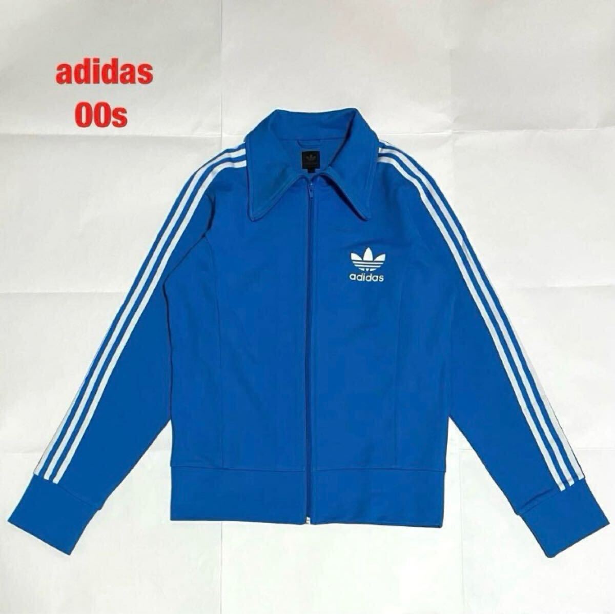 美品】adidas アディダス トラックジャケット 3本ライン ラバー 美品】adidas アディダス トラックジャケット 3本ライン ラバー