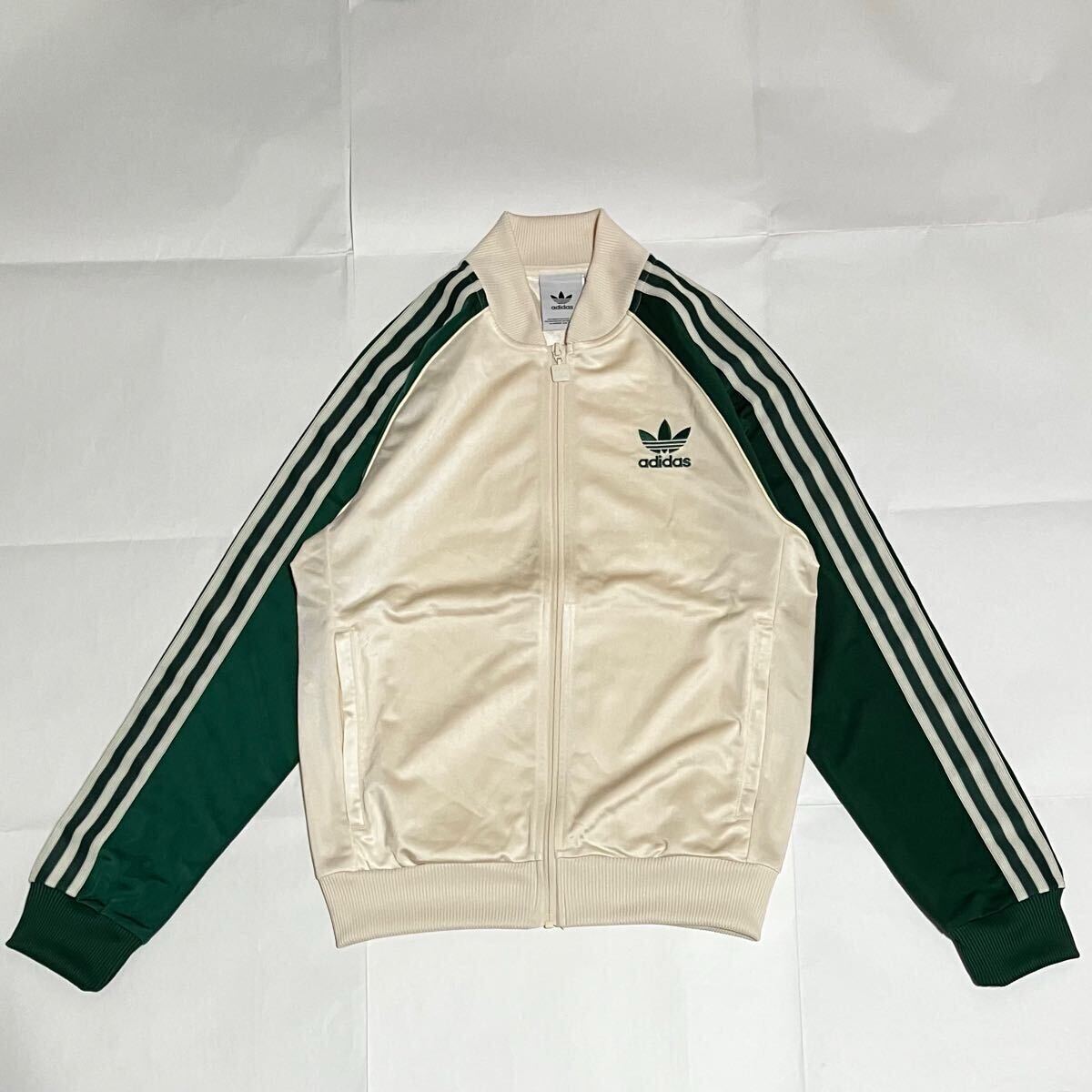 美品】adidas アディダス トラックジャケット 3本ライン 刺繍 美品】adidas アディダス トラックジャケット 3本ライン 刺繍
