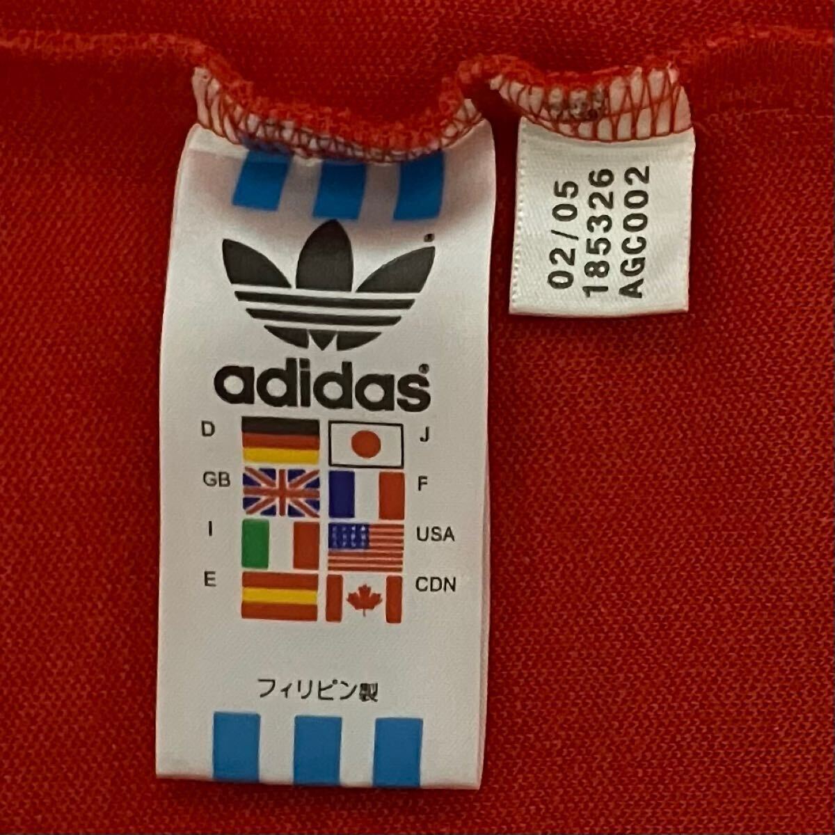 美品】adidas アディダス トラックジャケット 3本ライン ラバー 美品】adidas アディダス トラックジャケット 3本ライン ラバー