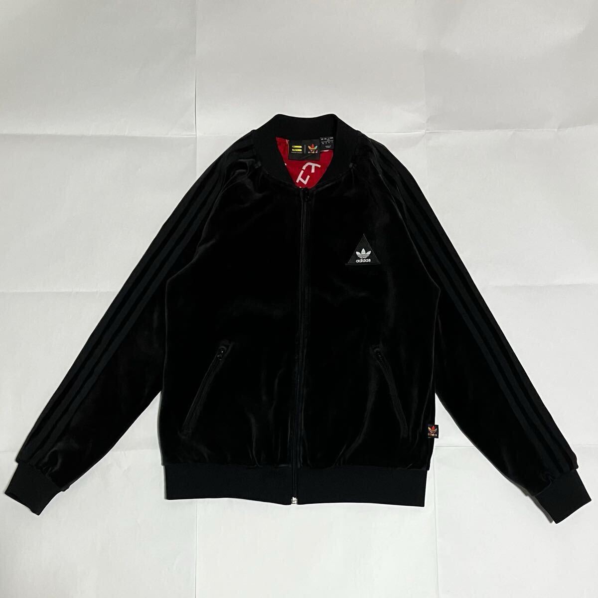 希少】adidas×PHARRELL WILLIAMS トラックジャケット ベロア 希少】adidas×PHARRELL WILLIAMS トラックジャケット ベロア