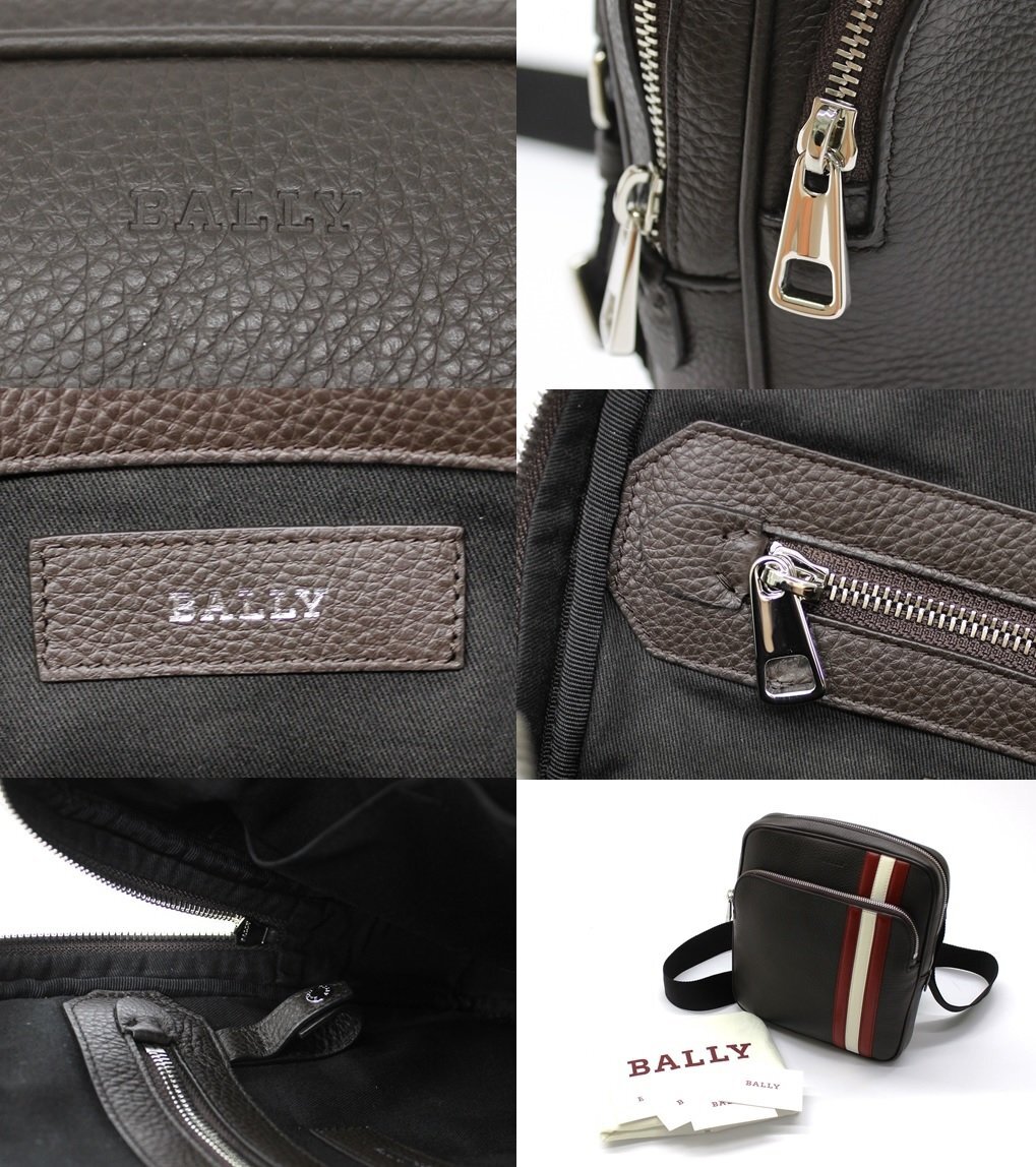 22万新品◇BALLY◇バリーストライプ カーフレザー ショルダー 22万新品◇BALLY◇バリーストライプ カーフレザー ショルダー