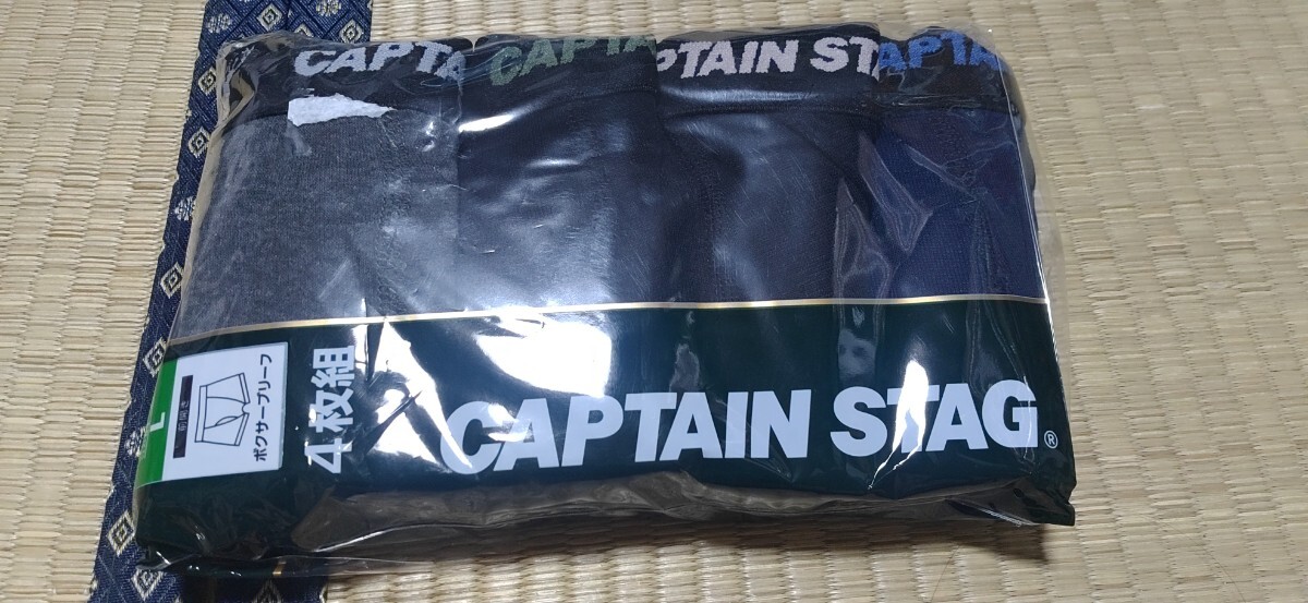【新品】CAPTAIN STAG 前開きボクサーブリーフ　L　4枚組_画像1