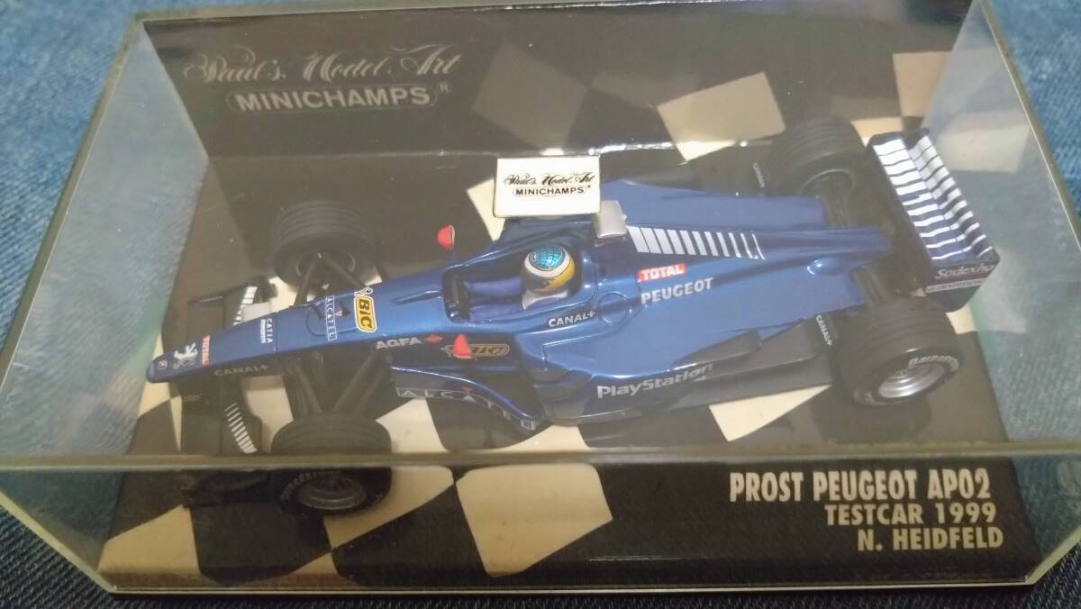 1/43 MINICHAMPS 1999年 プロストプジョーAP02テストカー　N・ハイドフェルド