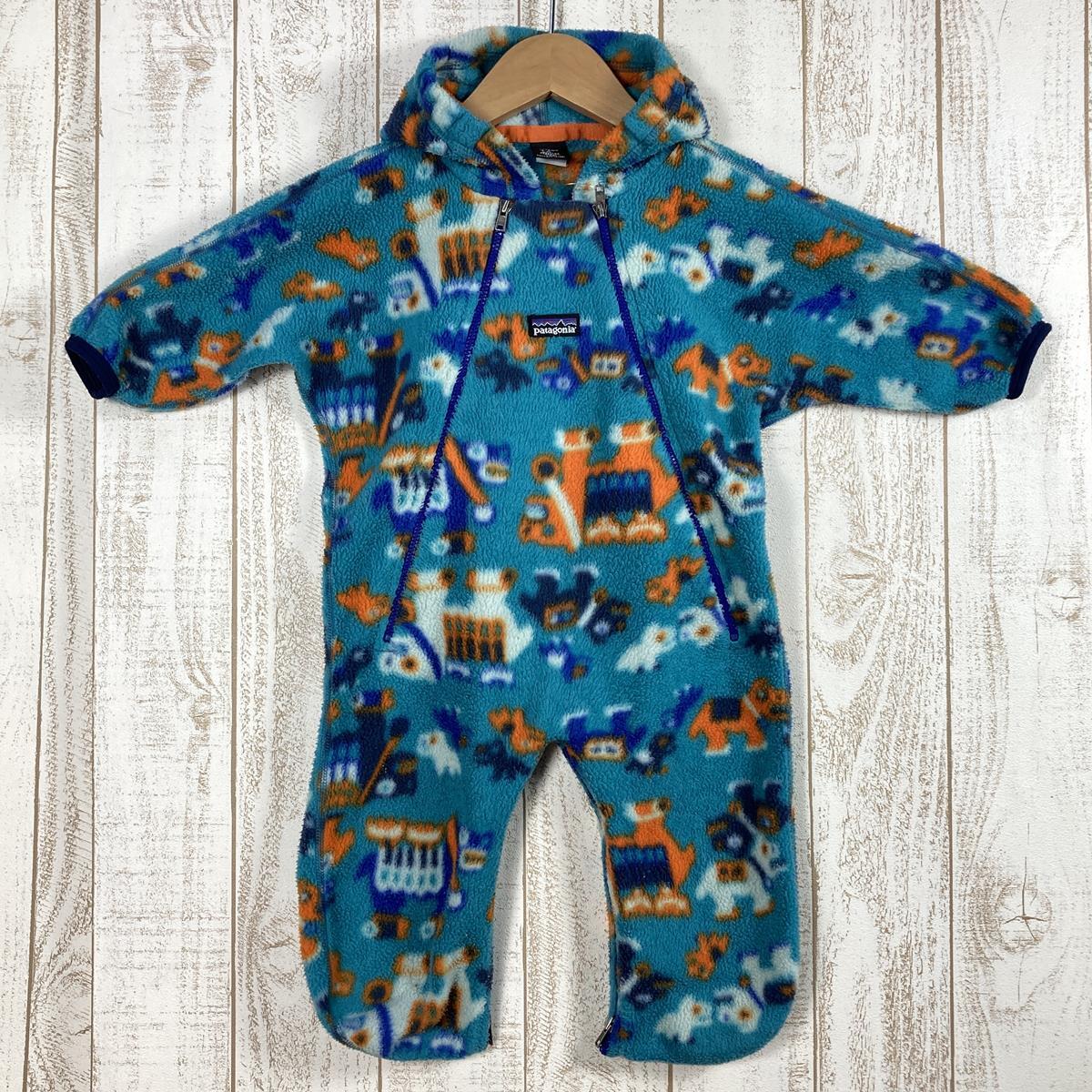 Baby's L ブルー系 Patagonia ( パタゴニア ) ベビー シンチラ フリース バンティング カバーオール ロンパース お