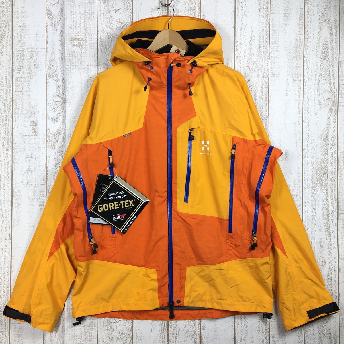 Men's XL オレンジ系 Haglofs ( ホグロフス ) アレート ジャケット Arete Jacket ゴアテックス ハードシェル